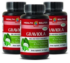 your everyday meal – GRAVIOLA Leaf Extract 650 Mg – rich with fiber – 3 B, 300 C