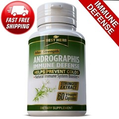 PURE ANDROGRAPHIS SUPPLEMENT PILLS 60 Caps Immune Liver Support Immunity