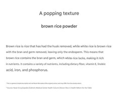 100% Natural Unpolished Rice Powder 300g Korean Medicinal Powder Herbal Powder