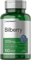 Bilberry Capsules | 1200mg | 100 Count | Vegetarian, Non-GMO | by Horbaach
