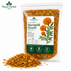 Dried Marigold Flower Petals Tagetes erecta Natural Herbal Tea Premium Sri Lanka