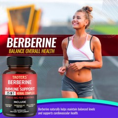 Berberine Capsules For Immune Support, 25-in-1 Herbal Complex