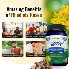 Rhodiola Rosea 1000 Mg Adaptive Herb – Brain Stress and Mood Support