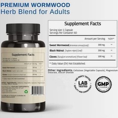 Constipation Detox Relief Black Walnut Wormwood Colon Cleanse Clove 60pcs