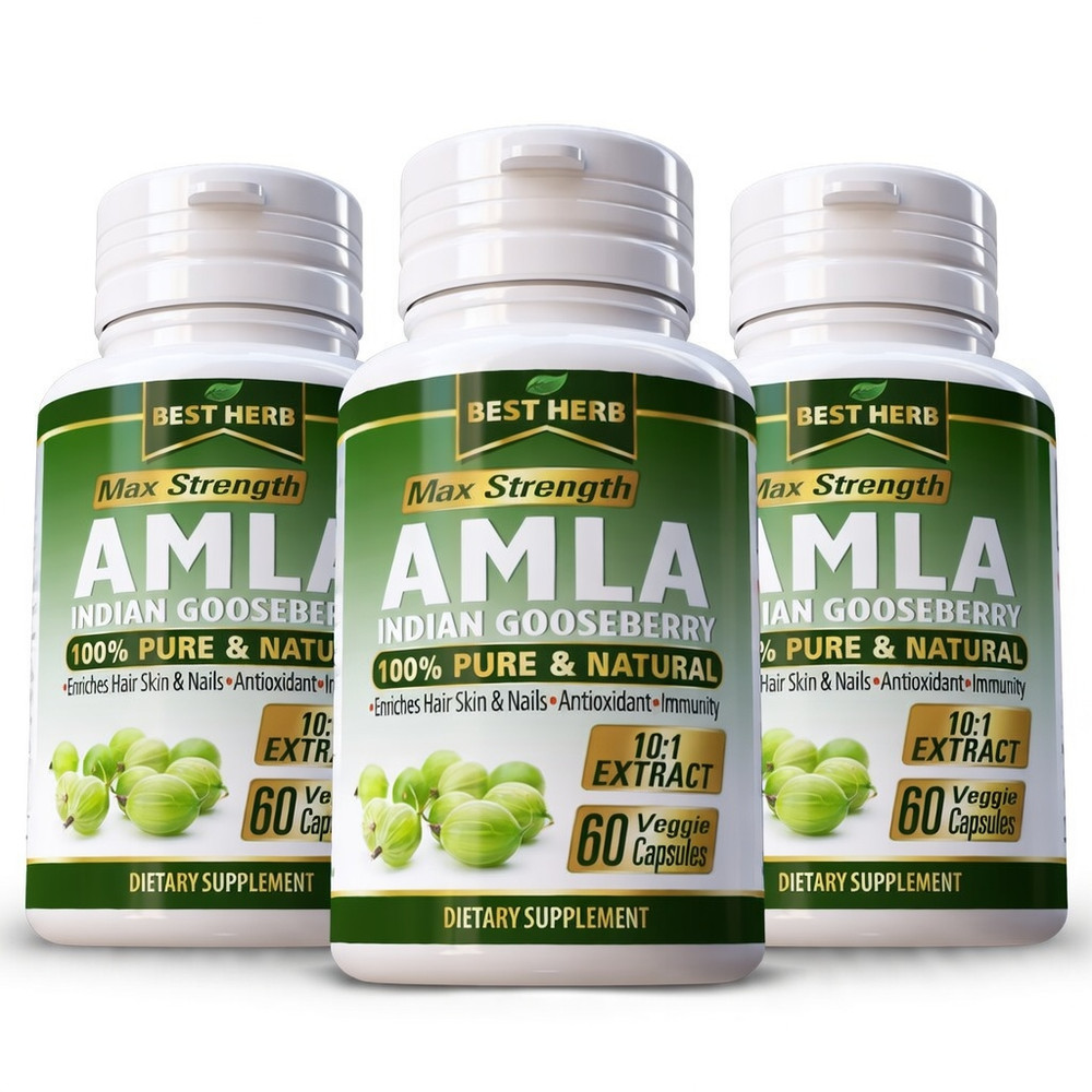 Pure Amla Superfruit Extract 1000mg – 180 Capsules Exp 1/2028 – Hair Skin Nails