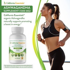 ORGANIC ASHWAGANDHA-1300MG PER SERVE-ENERGY-STRENGTH-LONGEVITY-SEALED-FREE SHIP