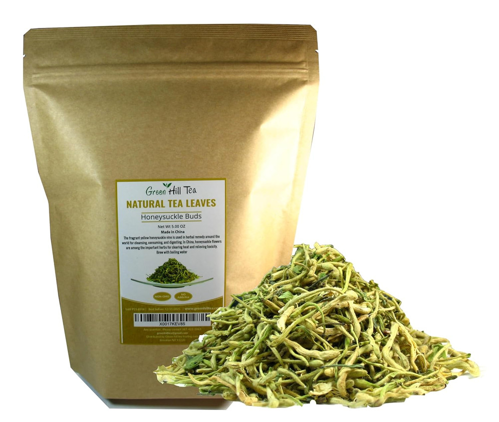 Traditional Health Herbs, Premium Honeysuckle Buds 5 OZ (142 Grams), Honey Suckl