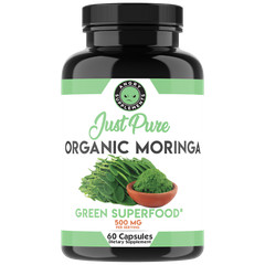 Moringa Oleifera Organic, Natural, bueno para el estomago 120 Count – 2 Pack