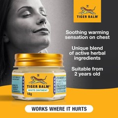 10X Tiger Balm White Ointment Headache Muscular Aches Sprain Nasal Relieves 30g