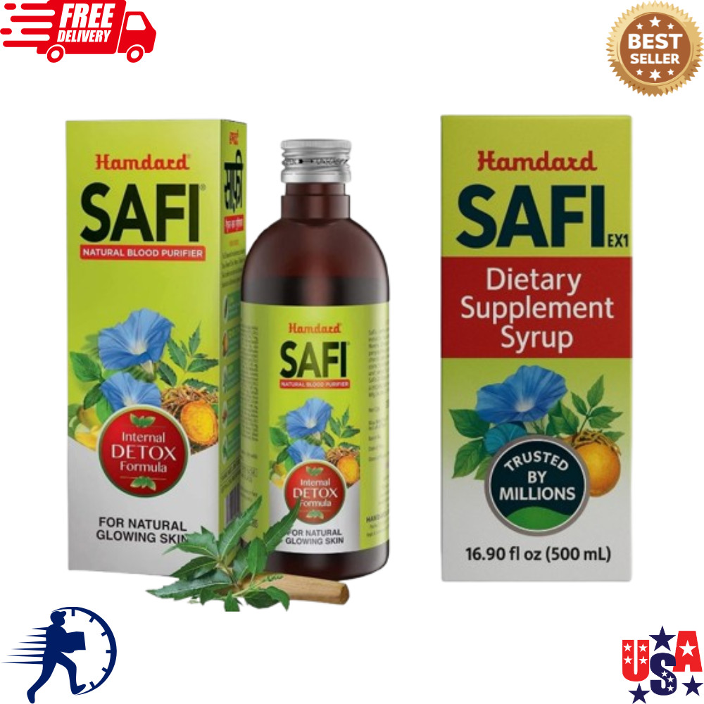 Hamdard Safi Blood Purifier Syrup For Acne Pimple Blemishes Rashes 500ml
