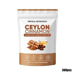 300 Softgels Ceylon Cinnamon with MCT Oil – Extra Strength Sugar Support