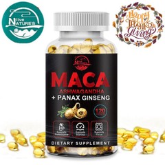 Maximum Potency Maca Root Ginseng Capsules 12000mg for Men & women – 120 Pills