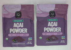 2 Pack Organic ACAI Powder (Freeze-Dried), Superfood Berry from Brazil, 4oz Each