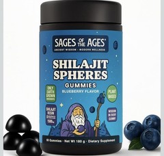 Sages Of The Ages Shilajit Gummies – 1500mg per Serving – Plant-Based Sugar-F…