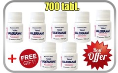 Natural Valerian 700 Sleepproof Tablets for Insomnia Anxiety Depression Stress