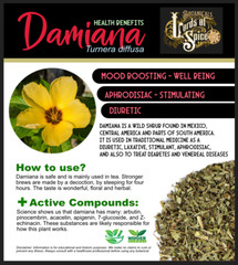 Damiana Extract Nervine Mood (Turnera Diffusa) Herbalist Grade Pure USA