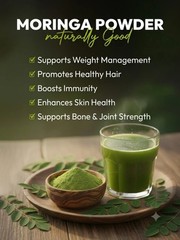 100% Natural Moringa Oleifera Leaf Powder | 100g | No Artificial Colors