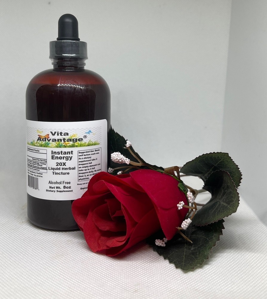 Instant Energy 20X 5-in-One Adaptogenic Mushroom Tincture Alcohol Free 8oz