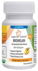 Bromelain 3000 GDU/GM Capsules highest natural potency of proteolytic Enzyme