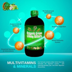 Herboganic Sea Moss and Organic Green Living Bitters Combo Pack – 16oz
