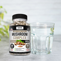 10x Mushroom Complex Supplement 180ct Lions Mane Reishi Shiitake Immune Capsule