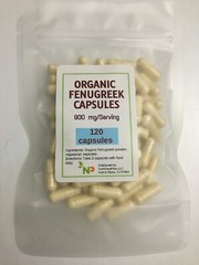 Organic Fenugreek 500mg – Vegan Capsules