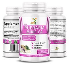 Pueraria Mirifica 5000mg Dietary Supplement Organic 120 Capsule For Women, Trans
