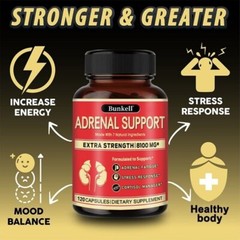 Adrenal Support Supplement, Ashwagandha, Panax Ginseng, Rhodiola Rosea
