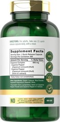 Cayenne Pepper Capsules | 600 mg | 350 Count | Non-GMO, Gluten Free | by Carlyle