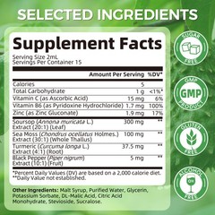 4*30ml Soursop Graviola Liquid Drops,With Sea Moss Turmeric Vitamin,Immune Boost