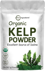 Organic Kelp Powder, 2Lbs | Sustainably US Grown, Raw Ascophyllum Nodosum Source