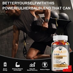 (1 Pack) Shilajit Gummies Max Strength | Pure 100% Authentic Himalayan Origin