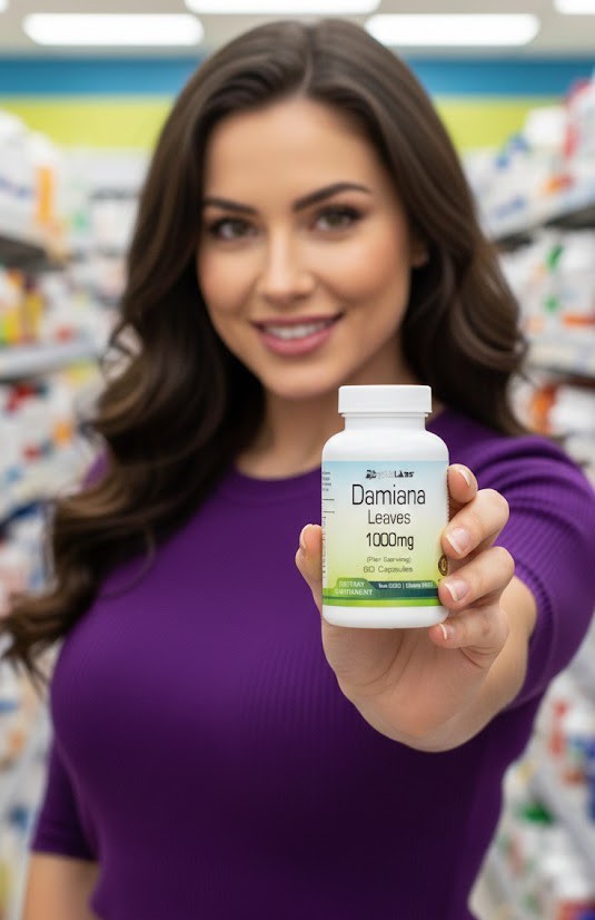 Damiana Leaf Capsules 1000mg Per Serving – Top Quality
