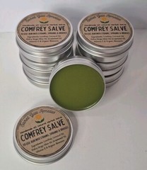Comfrey Salve, Extra Strength, Pain Back Neck Knees Bones Inflammation, Organic