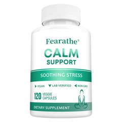 Calm Support Supplement Soothing Stress Emotional Well-Being 120 Veggie Capsules