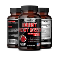 Horney Goat Weed-with Maca,Saw Palmetto,Ginseng,L-Arginine for Men&Women 30-120
