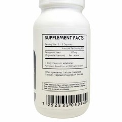 Organic Fenugreek Seed Capsules – 500mg – Trigonella Foenum-Graecum – Methi