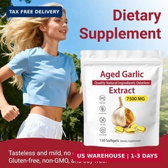 Aged Garlic Extract – Odorless Garlic 15:1 Extract Formula, 7500mg Organic Garli