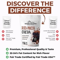 Cocoa Powder (8 oz) Dutch Processed Powder, Unsweetened, Extra 8 Ounce