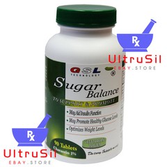 4 BOTTLEs GSL Technology Sugar Balance Diabetic Supplement 90 Tablets (NEW)