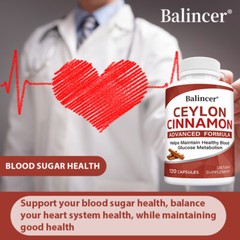 Organic Ceylon Cinnamon Capsules – Blood Sugar Support, Heart Health