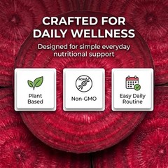 NUTRISE Beetroot Capsules – Beet Root Powder with Grape Seed Extract, Non-Gmo, D