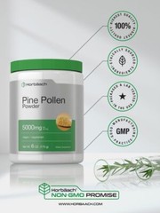 Pine Pollen Powder Extract | 6 oz (170 g) | Nature’s Superfood | By Horbaach
