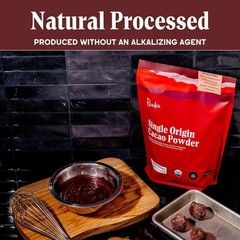 Organic Unsweetened Cacao Powder with Rich Dark Chocolate Flavor NEW