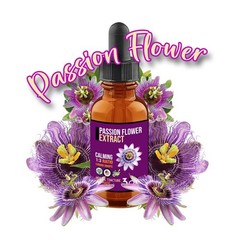 Passion Flower Extract – Calm Anxiety Stress Support – Easy Liquid Drops DX USA