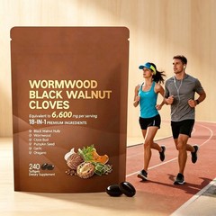 Vivonu 18-in-1 Wormwood Black Walnut Clove Gut Detox Softgels 240 Count