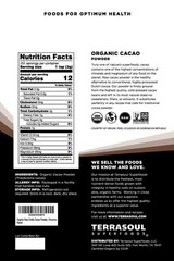 Unsweetened Raw Cacao Powder, 16 Oz Pouch – Antioxidant-Rich Chocolate Delight