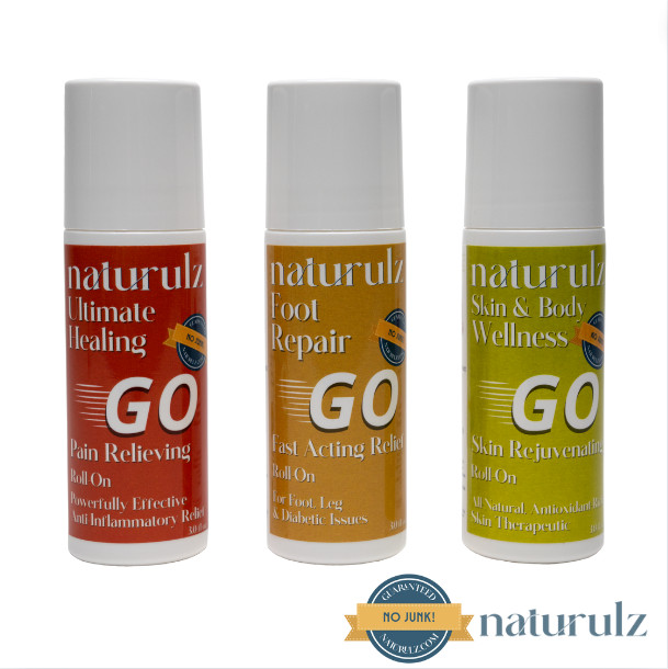 Naturulz GO Roll-On 3 piece Body Care Bundle! Bundle & Save! Whole Body Care Bun
