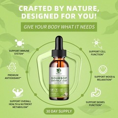 Soursop Graviola Leaf Extract – Immunity, Gut Health & Energy Support – Vegan, 2