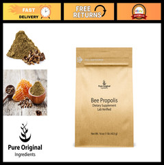 Bee Propolis Powder 1 lb – Pure, No Fillers, Lab Verified, Natural Health Supple